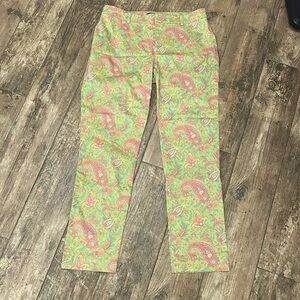 Womens Paisley Print Pants